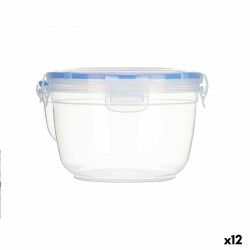 Porta pranzo Ermetico Leknes 30512 Trasparente polipropilene Cilindro 1,2 L 15,5 x 10,5 x 15,5 cm (12 Unità)