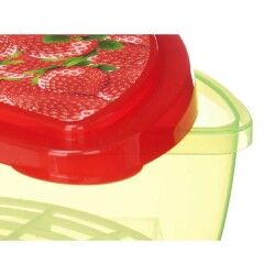 Lunch box Leknes 78786 Plastic Strawberry Watermelon 23 x 8 x 13 cm Fruit (24 Units)