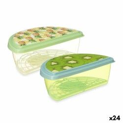 Porta pranzo Leknes TP581-2 Plastica Ananas Kiwi 23 x 8 x 13 cm Frutta (24 Unità)