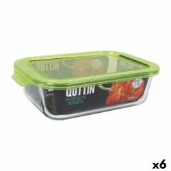 Porta pranzo Quttin Rettangolare 1L 22 x 15,5 x 6,5 cm (6 Unità)