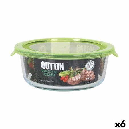 Porta pranzo Quttin Verde 900 ml 19 x 18 x 7 cm (6 Unità)