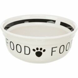 Pet feeding dish Trixie White Black 600 ml