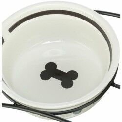 Pet feeding dish Trixie White Black 600 ml