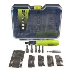 Bit set with screwdriver Ryobi RAK59SD 59 Pieces Flat Pozidriv Torx