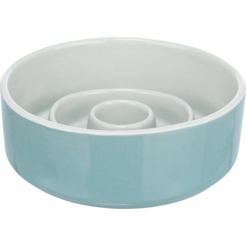 Dog Feeder Trixie Slow Feeding Blue Grey Ø 17 cm 900 ml