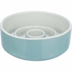 Dog Feeder Trixie Slow Feeding Blue Grey Ø 17 cm 900 ml