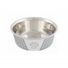 Dog Feeder Trixie White Grey Silicone Stainless steel 750 ml