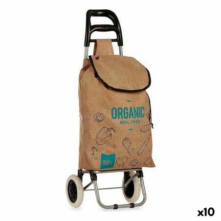 Shopping cart Kinvara Organic Brown 3,3 L 36 x 95 x 35 cm (10 Units)