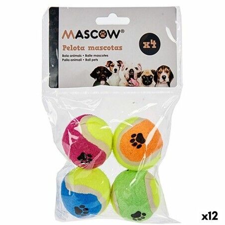 Giocattoli per cani Palla Multicolore Ø 4,5 cm Polietilene polipropilene ABS (12 Unità)