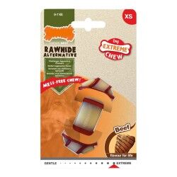 Giocattolo da mordere per cani Nylabone Rawhide Nodo Nylon Taglia XS Carne di vitello