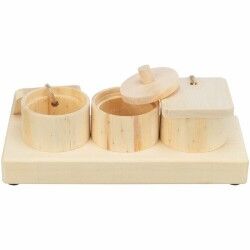 2-In-1 Treat Dispenser Toy for Pets Trixie Wood 15 × 4,5 × 6 CM