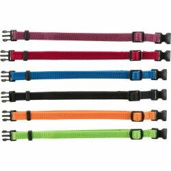 Collare per Cani Trixie Nero Rosso Blu cobalto Mela M/L 22-35 cm (6 Unità)