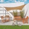 Shade Sails Vela sombreo Beige 500 x 500 x 1 cm 500 x 1 x 500 cm