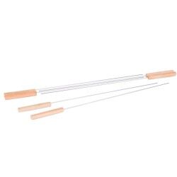 Set di Spiedini per Barbecue Barbacoa Acciaio inossidabile 40 x 0,5 x 0,5 cm