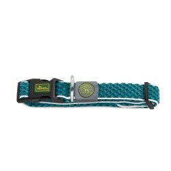 Dog collar Hunter Vario Basic Threads Turquoise 20