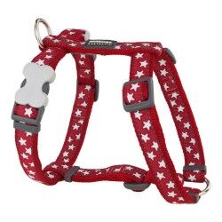 Imbracatura per Cani Red Dingo Style Rosso Stella Bianco 46-76 cm