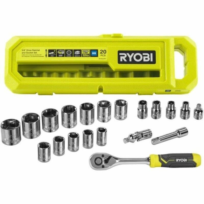 Set di chiavi poligonali doppie aperte Ryobi Adapter