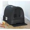 Cat Litter Box Curver 51 x 38,5 x 39,5 cm Anthracite Black Plastic