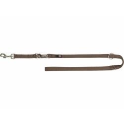 Adjustable dog leash Trixie Premium Hazelnut M/L