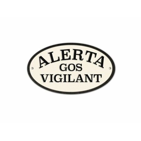 Badge Magnet & Steel Alerta Gos Vigilant 16,3 x 9,5 cm