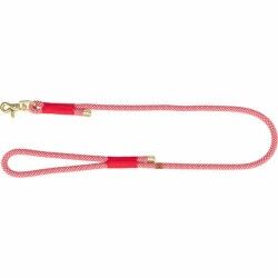 Dog Lead Trixie Soft Rope Red Cream 1 m L/XL