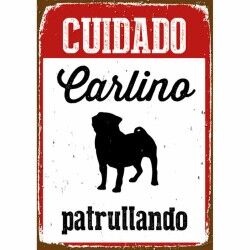 Badge Magnet & Steel Cuidado Carlino Patrullando 14,8 x 21 cm