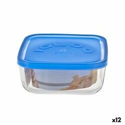 Porta pranzo Borgonovo 6277815 Azzurro 960 ml 15 x 15 x 6,2 cm (12 Unità) (Ø 15 cm)