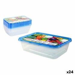 Set of 10 lunch boxes Privilege 49786 500 ml Rectangular 17,5 x 12 x 4 cm (24 Units)