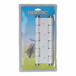 Cerniera Micel BS10 M57001 Bianco Alluminio 180 x 33 mm Doppia azione