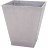 Plant pot Mega Collections Ecostone Square Brown Taupe 48 x 57 cm