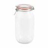 Jar La Mediterránea Hermetic Glass 2 L (6 Units)