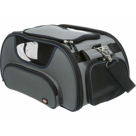 Borsa per Animali Domstici Trixie Airline Wings Azzurro Grigio Poliestere Gomma Eva 28 × 23 × 46 CM