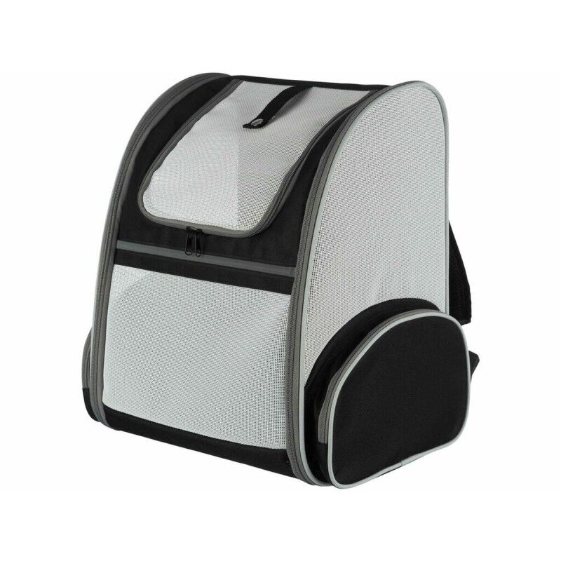 Pet Backpack Trixie Chloe Black Light grey Polyester 39 × 43 × 27 cm