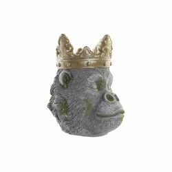 Planter DKD Home Decor Grey Golden Gorilla Magnesium (29 x 26 x 34,9 cm)