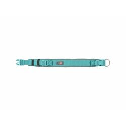 Dog collar Trixie Premium Graphite Light Blue S/M 33-42 cm