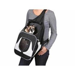 Pet Backpack Trixie Savina Black Grey Polyester 30 × 33 × 26 CM