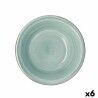 Salad Bowl Quid Vita Aqua Ceramic Blue (6 Units) (Pack 6x)