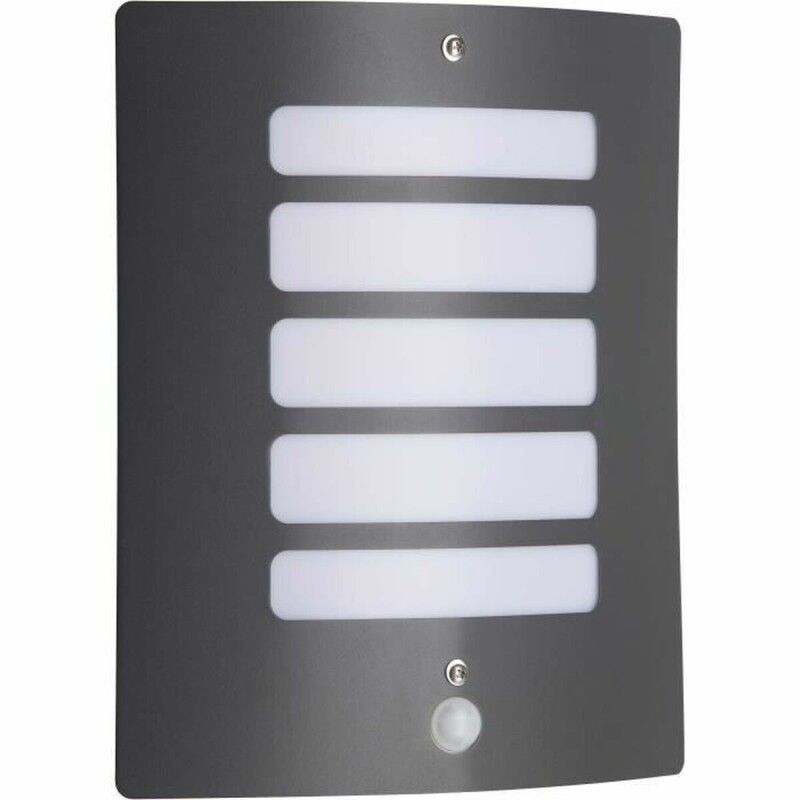 Wall Light Brilliant Todd Exterior Motion Detector Anthracite Metal 60 W E27