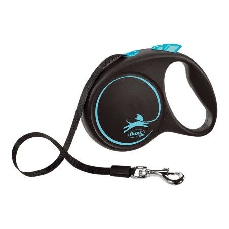 Dog Lead Flexi BLACK DESIGN 5 m Blue Size M