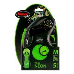 Guinzaglio per Cani Flexi NEW NEON 5 m Taglia S Verde