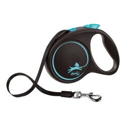 Guinzaglio per Cani Flexi BLACK DESIGN 5 m Azzurro Taglia S