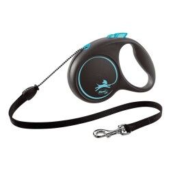 Guinzaglio per Cani Flexi BLACK DESIGN 3 m Azzurro XS