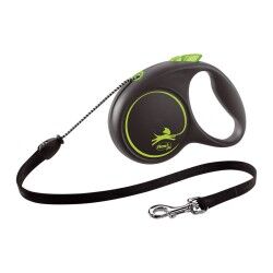 Dog Lead Flexi BLACK DESIGN 5 m Size S Green