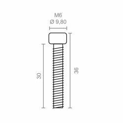 Screw kit Micel TLD27 9,8 x 9,8 x 30 mm Mechanism for roll-out awning