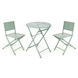 Table set with 2 chairs Ibergarden HS23377/78 Green