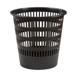 Rubbish bin Faibo Grille Black polypropylene Plastic 16 L 16 L