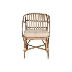 Garden chair Home ESPRIT Bamboo Rattan 58 x 65 x 85 cm