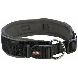 Dog collar Trixie Premium Black Graphite L 46-55 cm