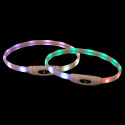 LED Collar for Pets Trixie Multicolour Silicone Plastic