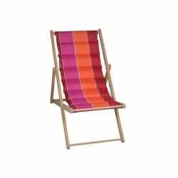 Lettino Jardin Prive Rosso Righe 106 x 55 x 95 cm